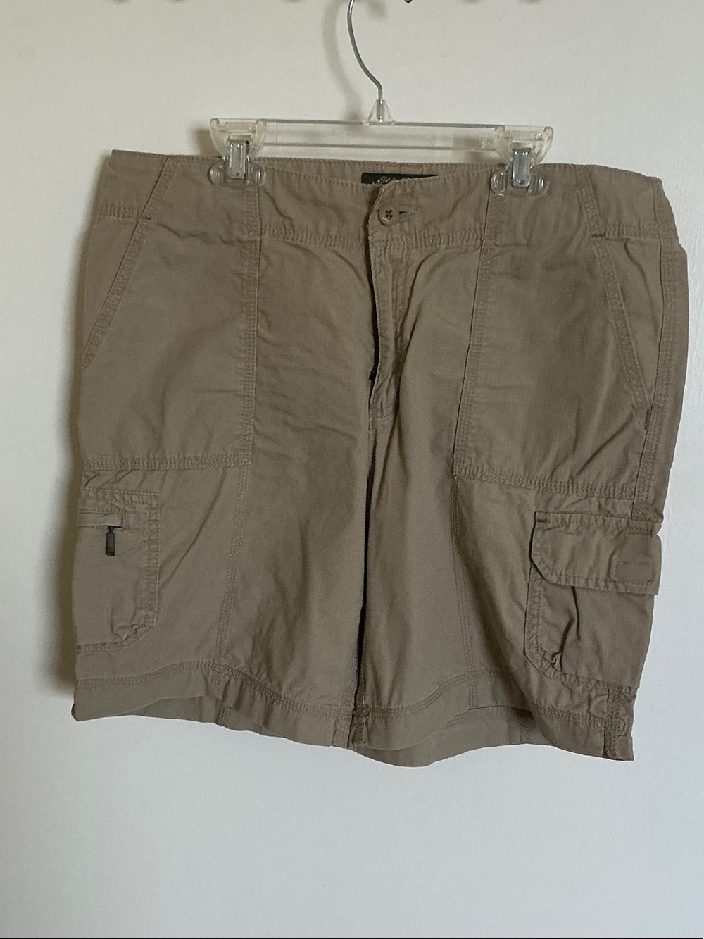 Eddie Bauer Tan Cargo Shorts with Utility Pockets
